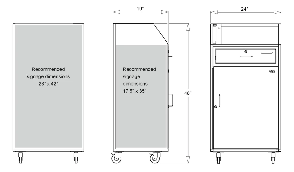 Standard Valet Podium Specs
