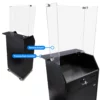 Standard valet podium sneeze guard + transaction counter