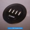 optional USB charging station for valet podiums and kiosks