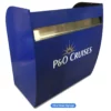 professional valet kiosk with vinyl wrap signage
