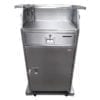 Stainless steel podium back view Stainless steel podium back view