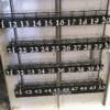 Stainless steel podium staggered 50 key hooks Stainless steel podium staggered 50 key hooks