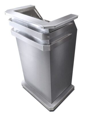 stainless steel podium