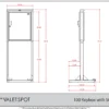100 Keybox with Stand Dimensions