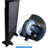 Portable Valet Podium 4-inch casters for transportation