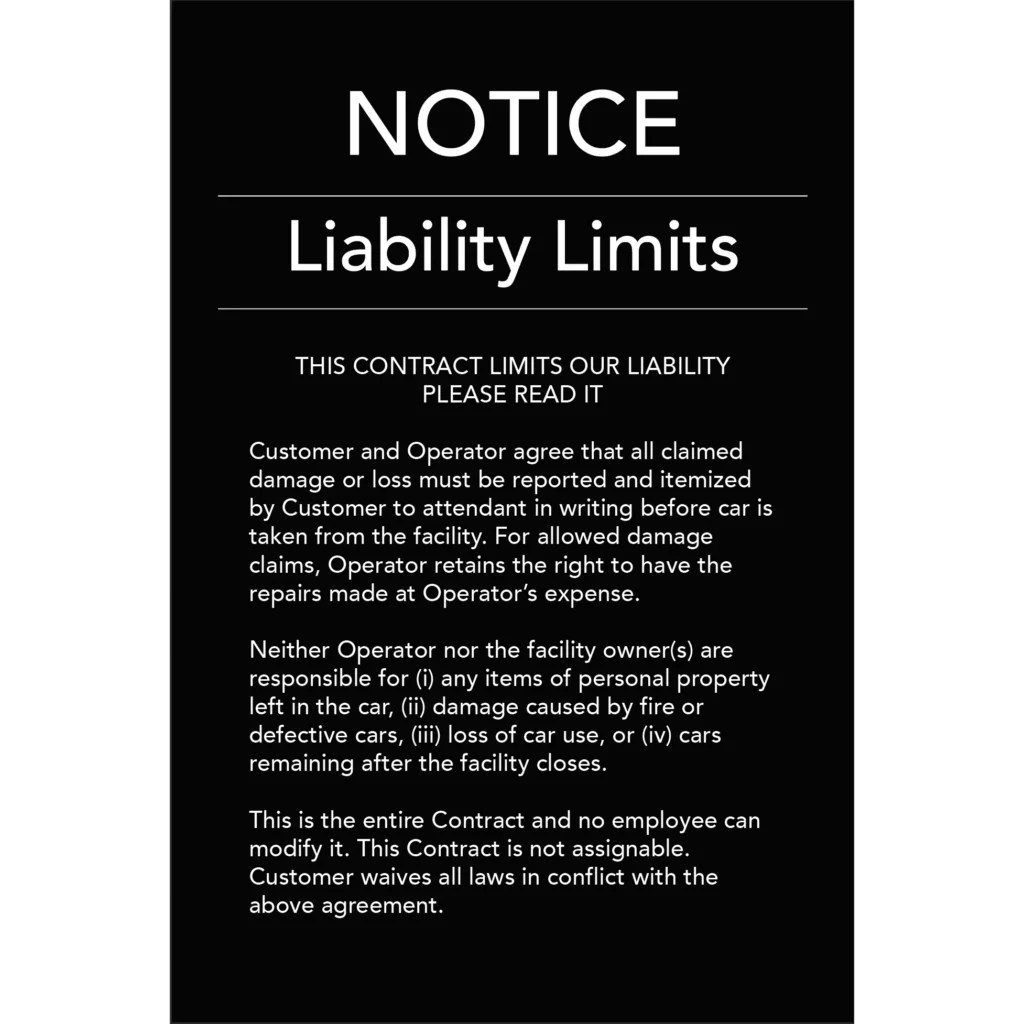 Magnetic Contract Sign with Reflective Vinyl | The Valet Spot
