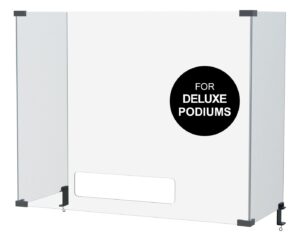 3 Panel Sneezeguard for Deluxe Podium