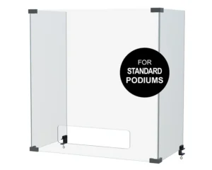 3 Panel Sneeze Guard for Standard Podiums