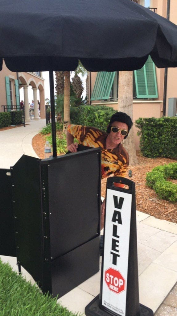 A1A Valet Elvis and Portable Valet Podium