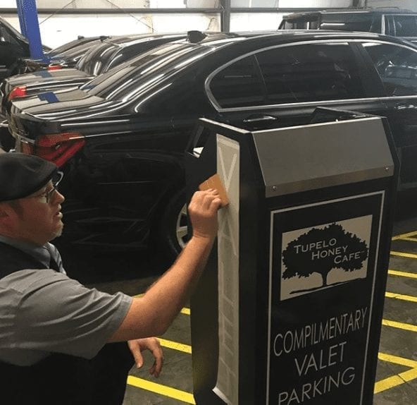 Compact Valet Podium