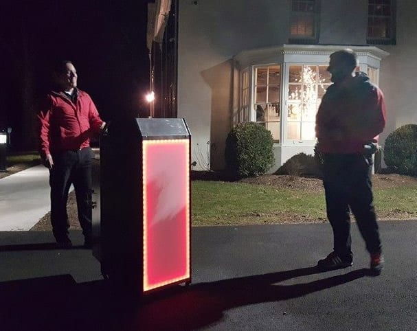 Open Door Valet Compact Podium with LEDs