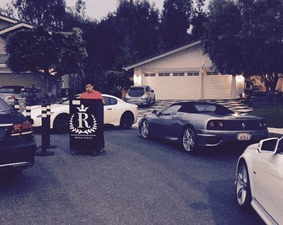 Royal Valet Standard Valet Podium and Ferrari