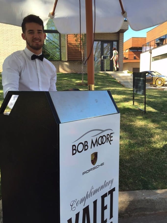 Sooner Valet with Compact Podium at Bob Moore Porsche dealership