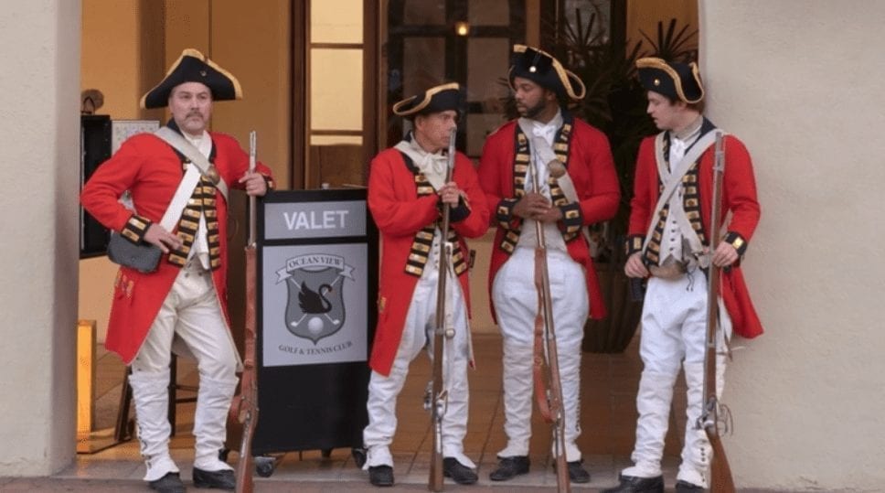 Standard Valet Podium on Curb Your Enthusiasm