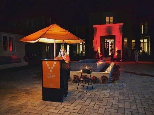 Vault Valet Parking and Portable Vlet podium at Private Party