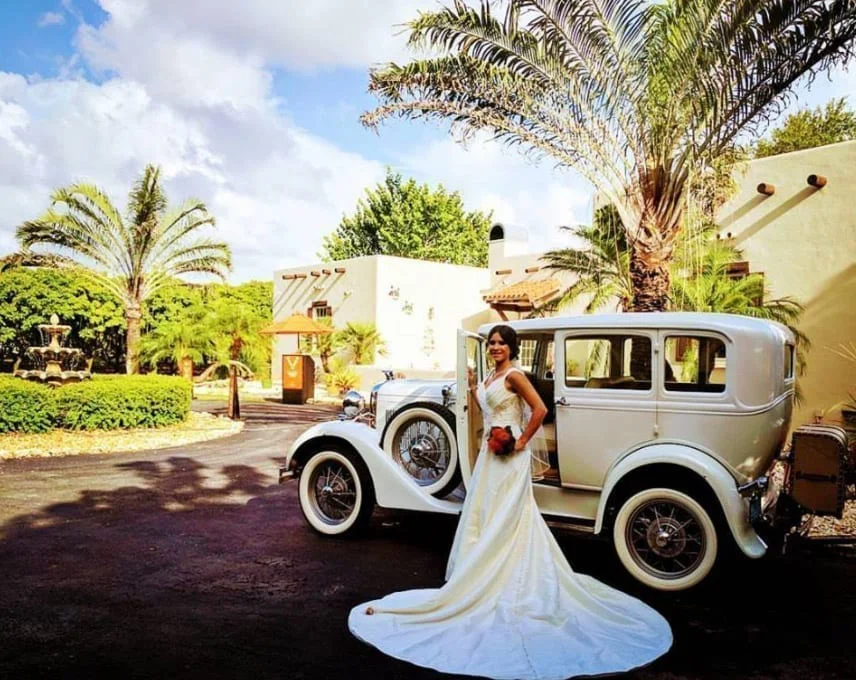 Vault Valet Parking with Portable Podium at Wedding
