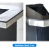 Heavy Duty Deluxe Podium - Stainless Steel Trim