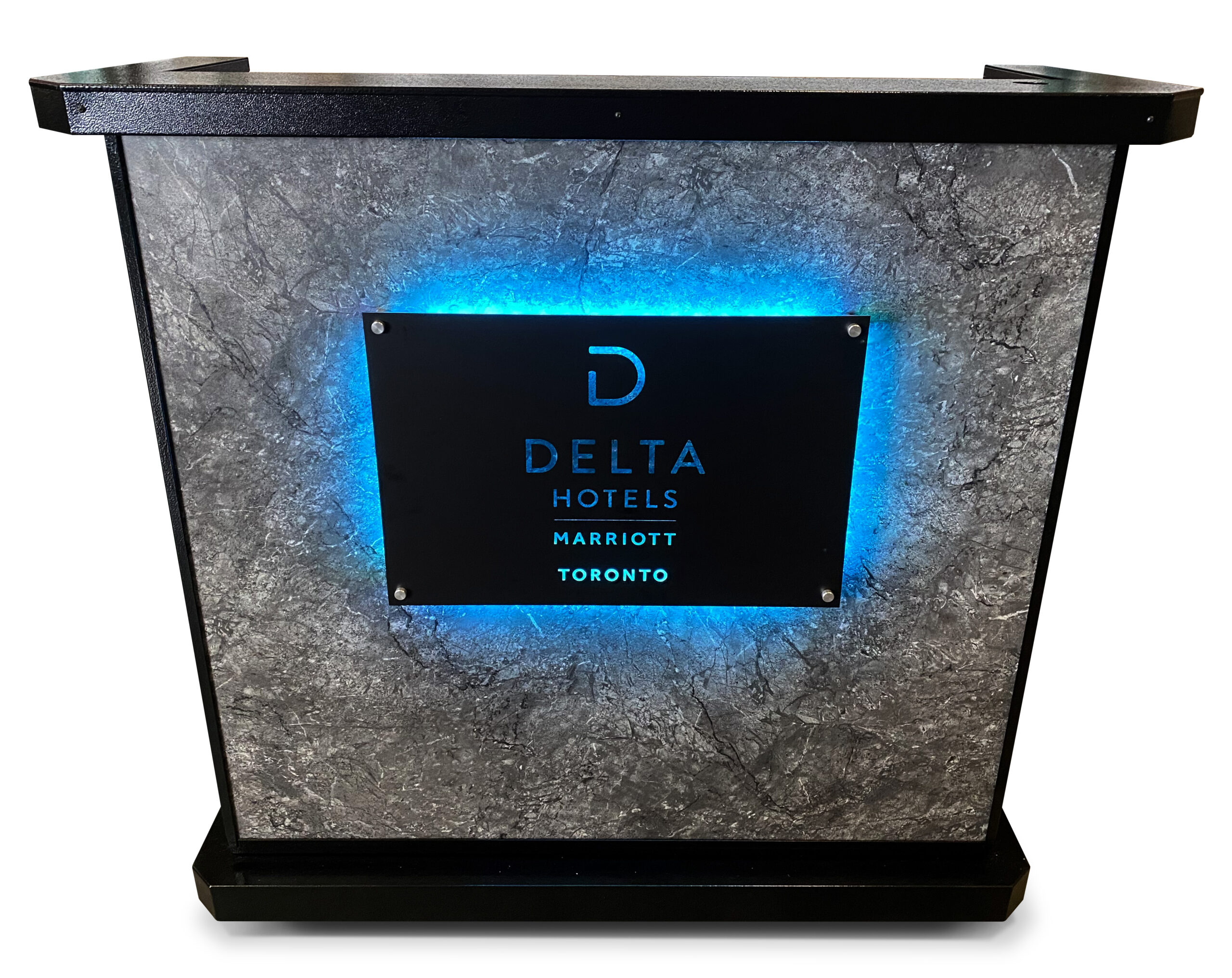 Custom Professional valet kiosk with custom LED signage