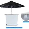 Boss 500 Valet Kiosk (White) with black umbrella