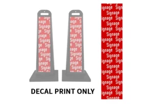 Custom Decal Print for Delineator Signs