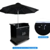 The Boss 500 Valet Kiosk with Black Umbrella
