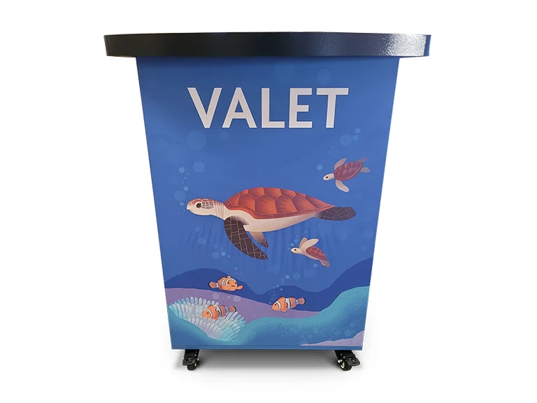 Custom Deluxe Podium with Vinyl Wrap